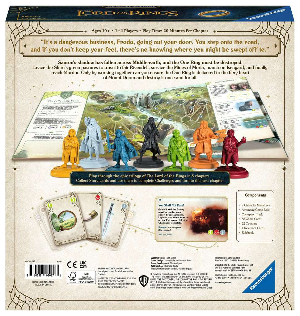Ravensburger Lord of the Rings Adventure Book - Bordspel Engelstalig