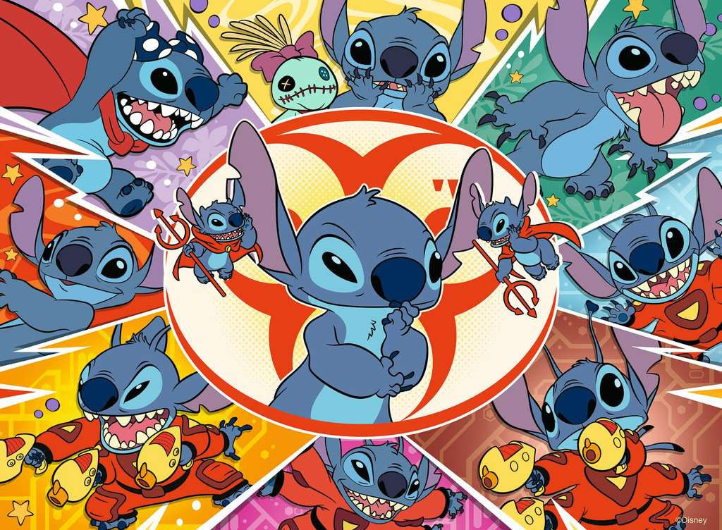 Kinderpuzzel 100 XXL stukjes - Disney Stitch