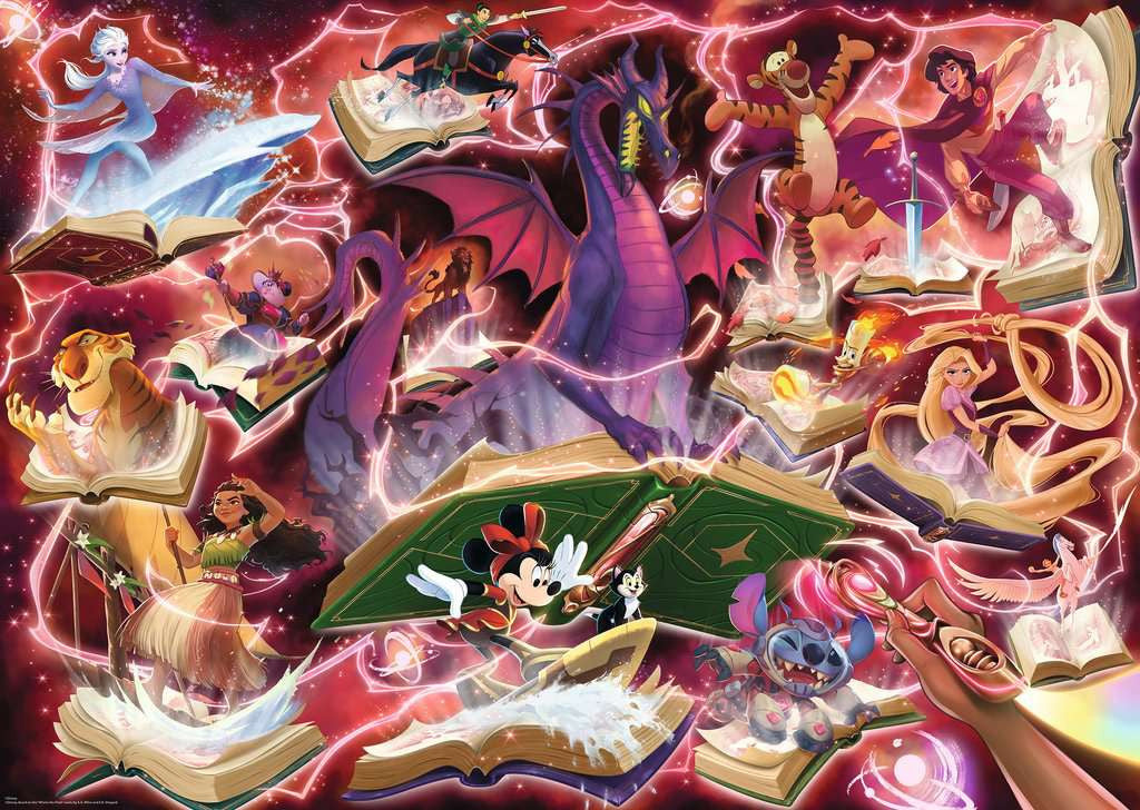 Puzzel 1000 stukjes - Disney Lorcana: Glimmers of the Realm, Ruby