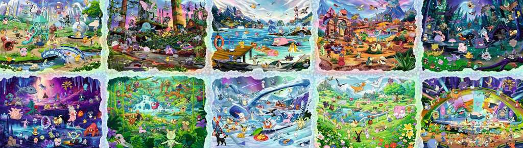 Puzzel 40320 stukjes - Pokémon Celebration Journey