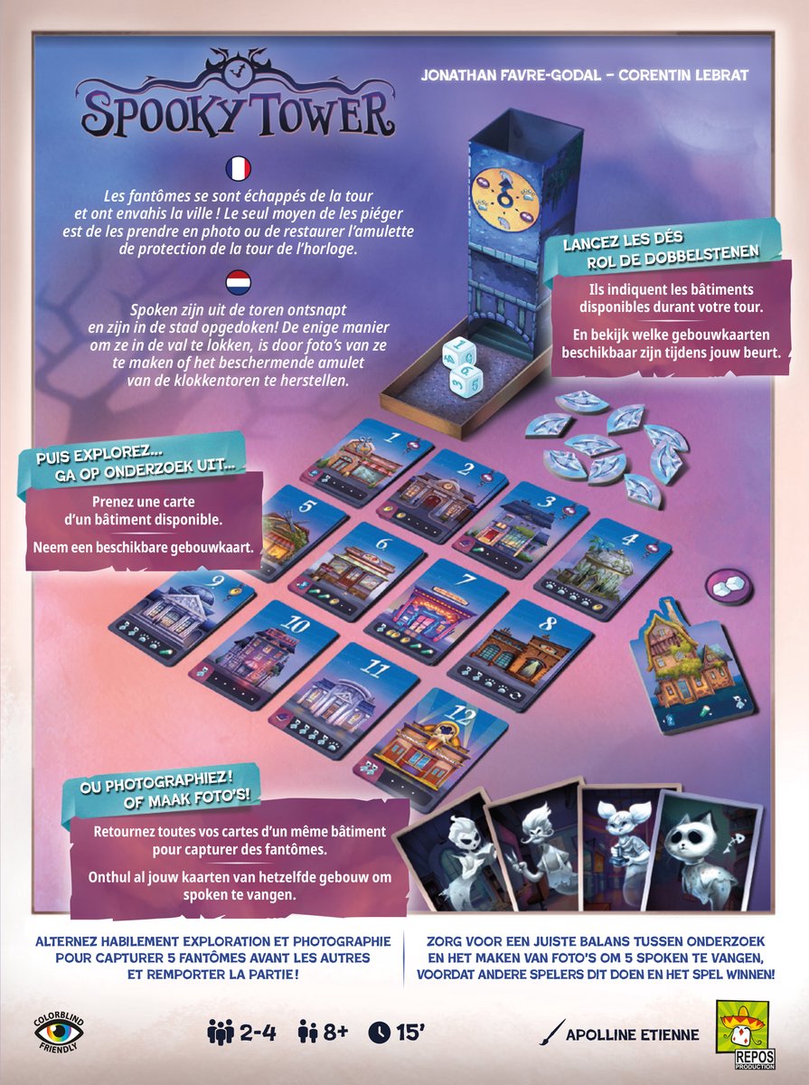 Spooky Tower - Bordspel van 8 jaar - FR/NL