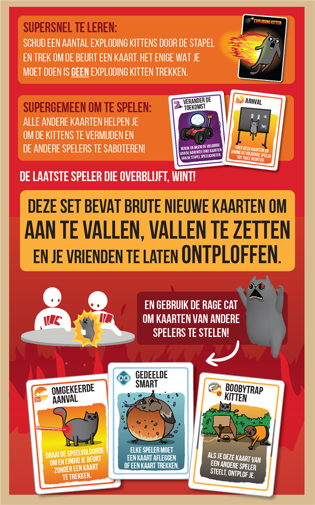 Exploding Kittens: Curse You! - Kaartspel van 7 jaar - NL