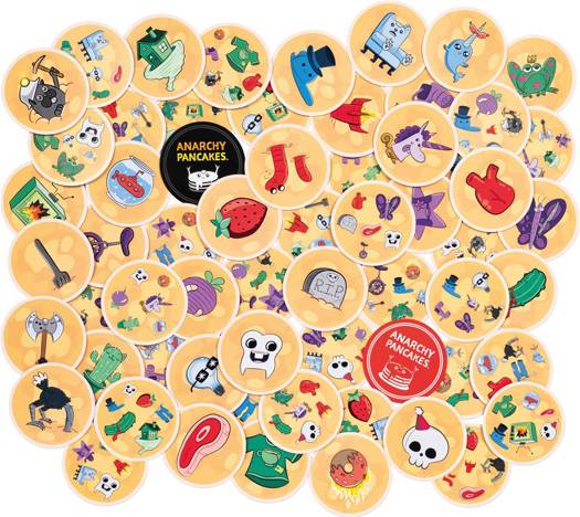 Dobble Anarchy Pancakes - Kaartspel van 8 jaar - FR/NL/DE