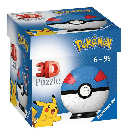 3D Puzzel 54 stukjes - Pokémon Great Ball