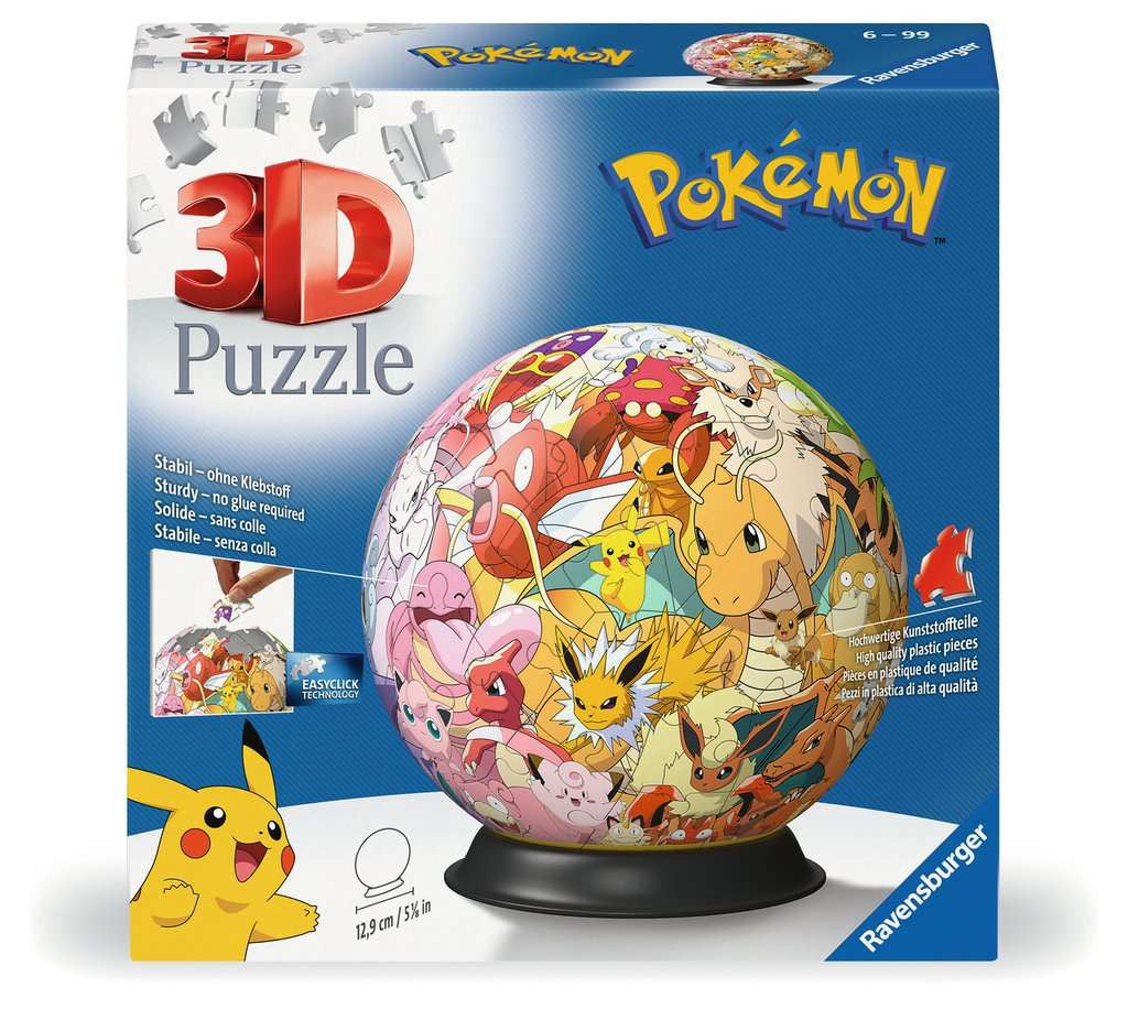 3D Puzzel 72 stukjes - Pokémon Kanto Region