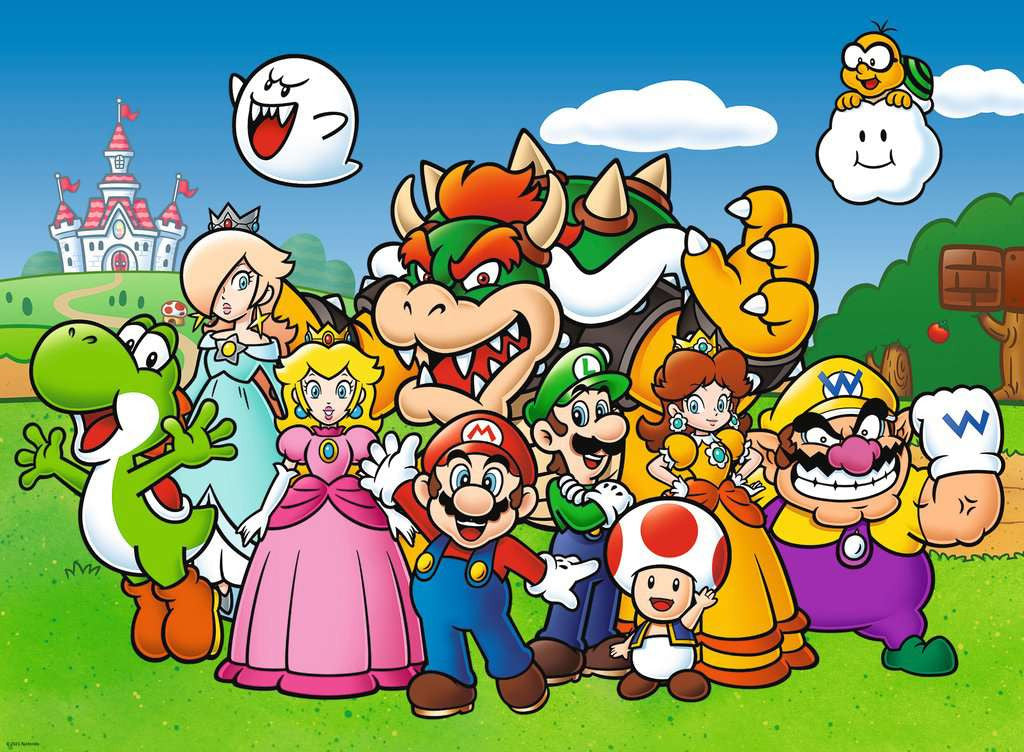 Kinderpuzzel 100 XXL stukjes - Super Mario Fun