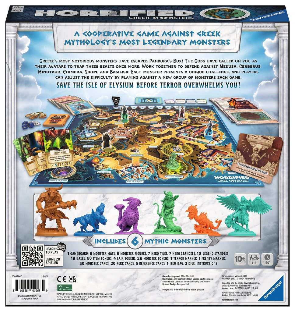 Ravensburger Horrified Greek Monsters - Bordspel Engelstalig