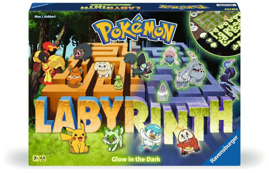 Pokémon Labyrinth Glow in the Dark - Bordspel van 7 jaar