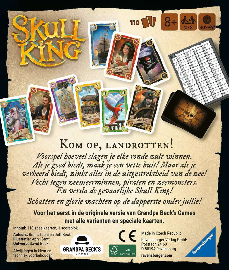 Ravensburger Skull King - Kaartspel