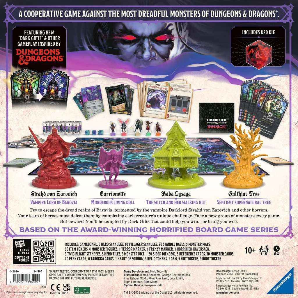 Horrified: Dungeons & Dragons Ravenloft - Bordspel van 10 jaar