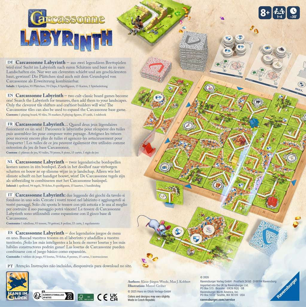 Carcassonne labyrinth - Bordspel van 8 jaar
