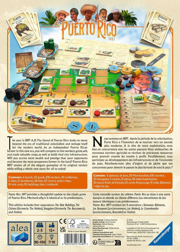 Puerto Rico 1897 - Bordspel van 12 jaar