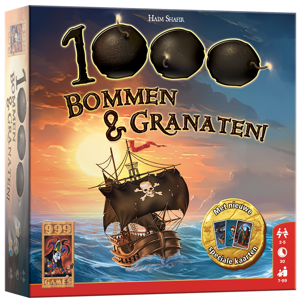 1000 Bommen & Granaten! - dobbelspel van 999 Games (NL)