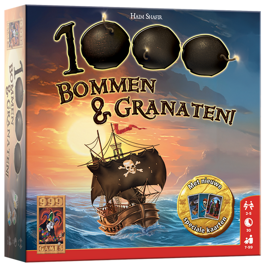 1000 Bommen & Granaten! - dobbelspel van 999 Games (NL)
