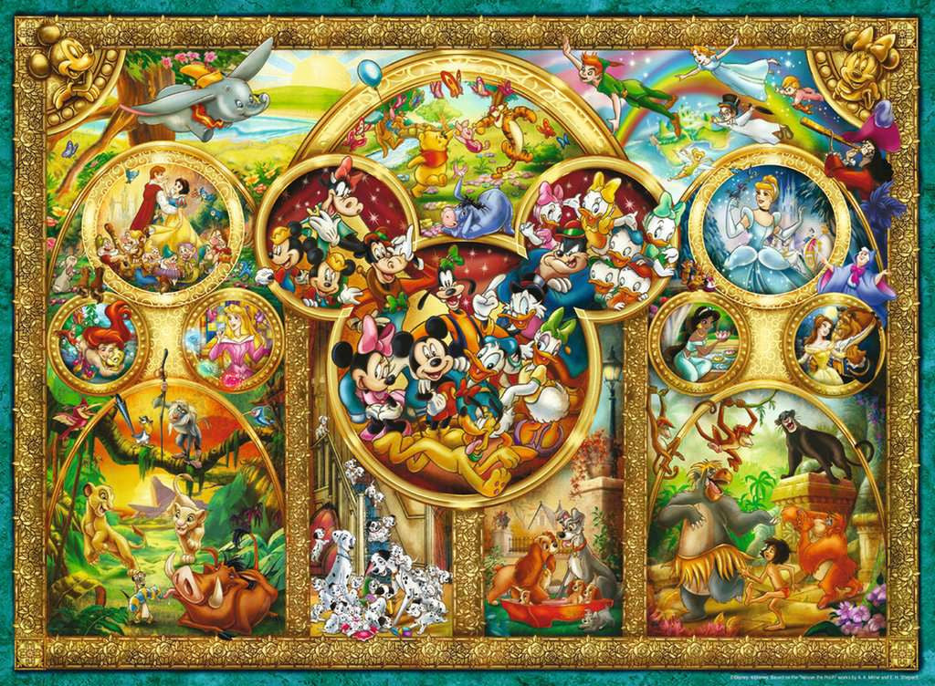 Puzzel 500 stukjes - Disney Classics familie