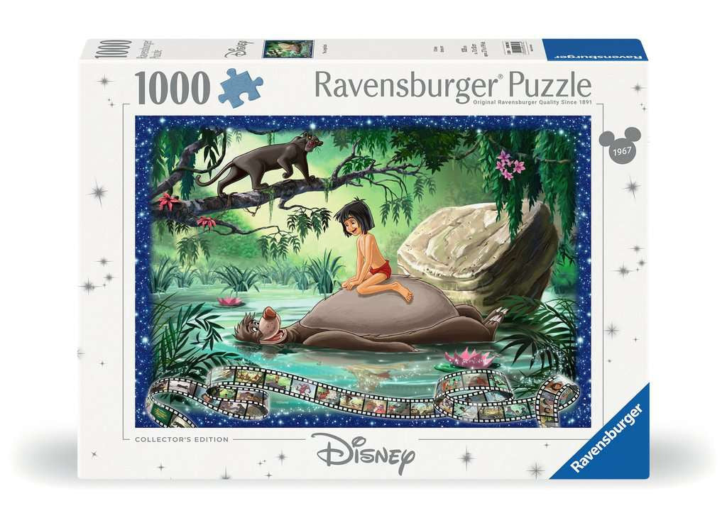 Puzzel van 1000 stukjes Disney Jungle Book Collector's Edition, doos