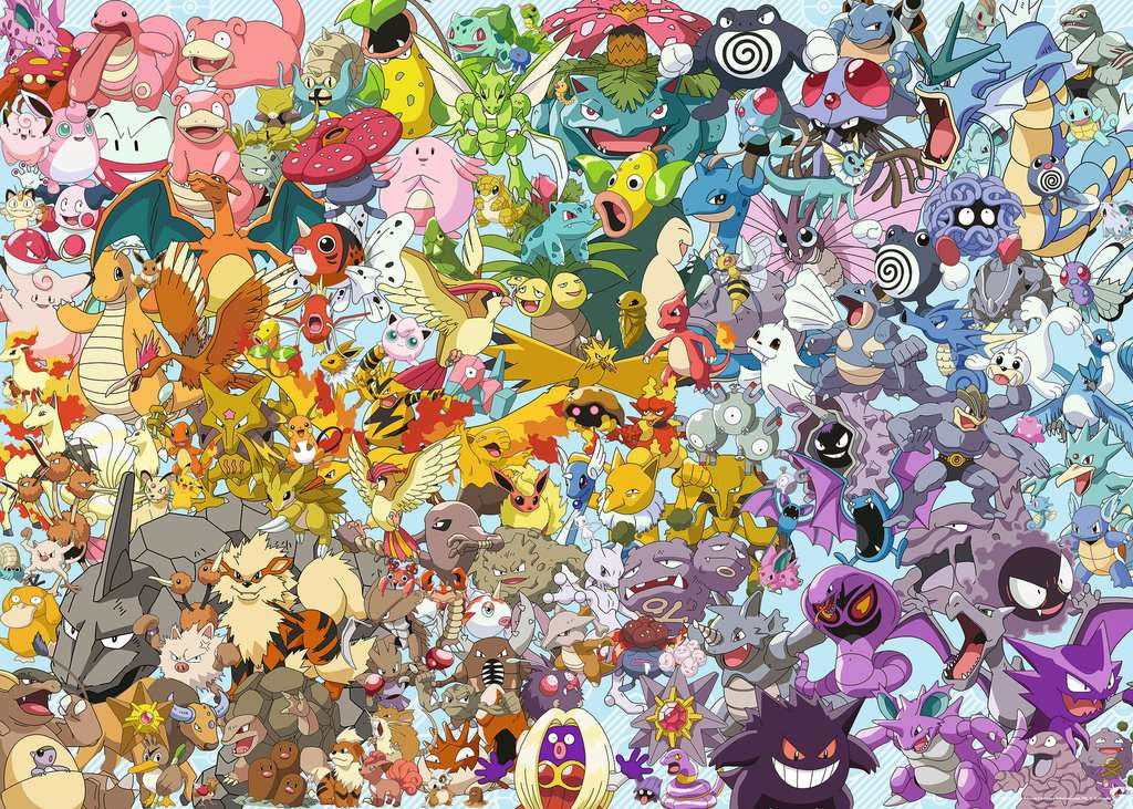 Puzzel 1000 stukjes - Pokémon Challenge