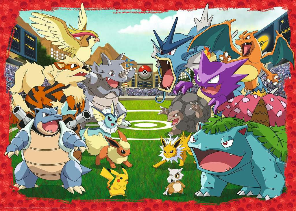 Puzzel 1000 stukjes - Pokémon Confrontatie