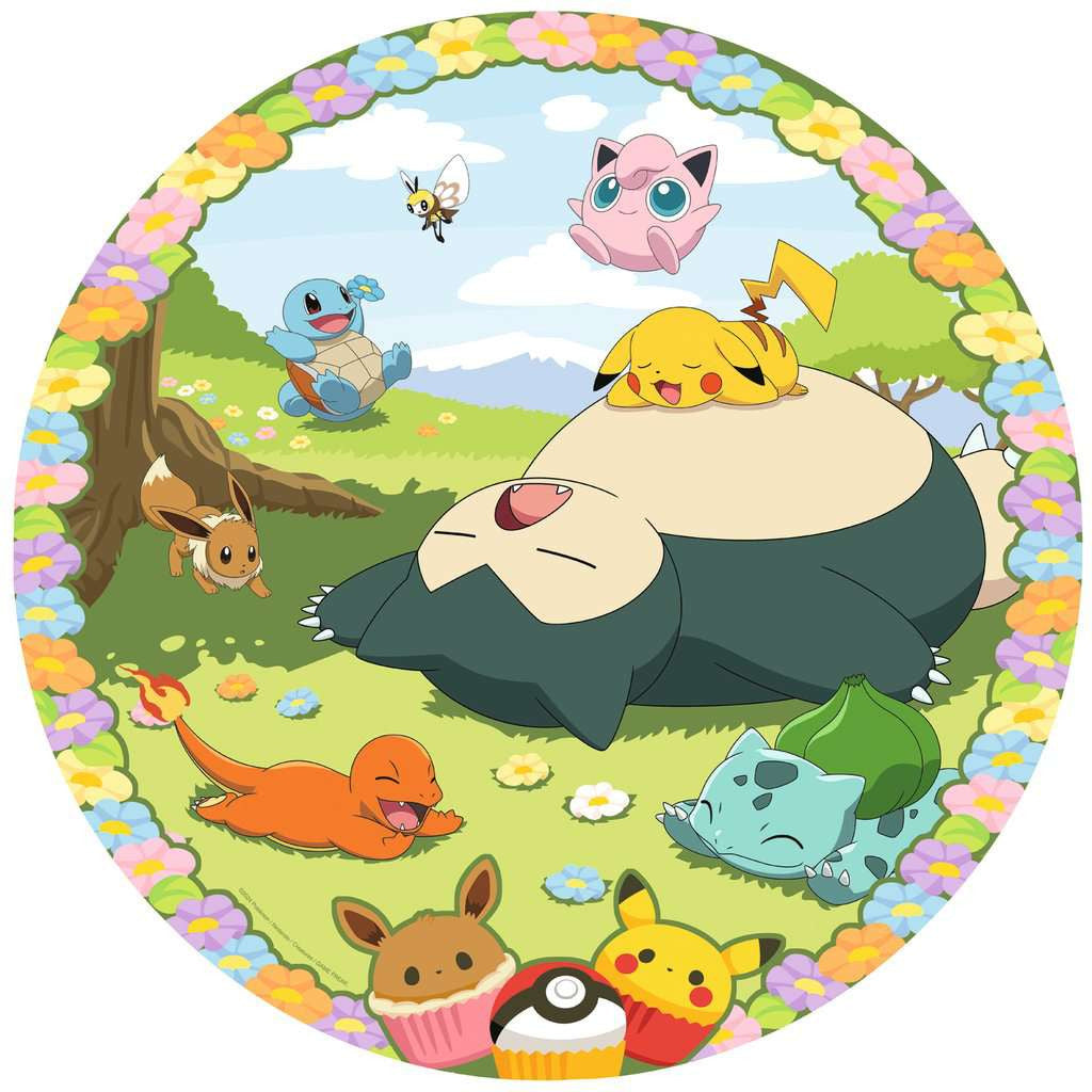 Ronde puzzel 500 stukjes - Pokémon