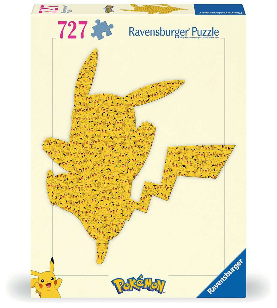 Shaped puzzel 727 stukjes - Pokémon Pikachu