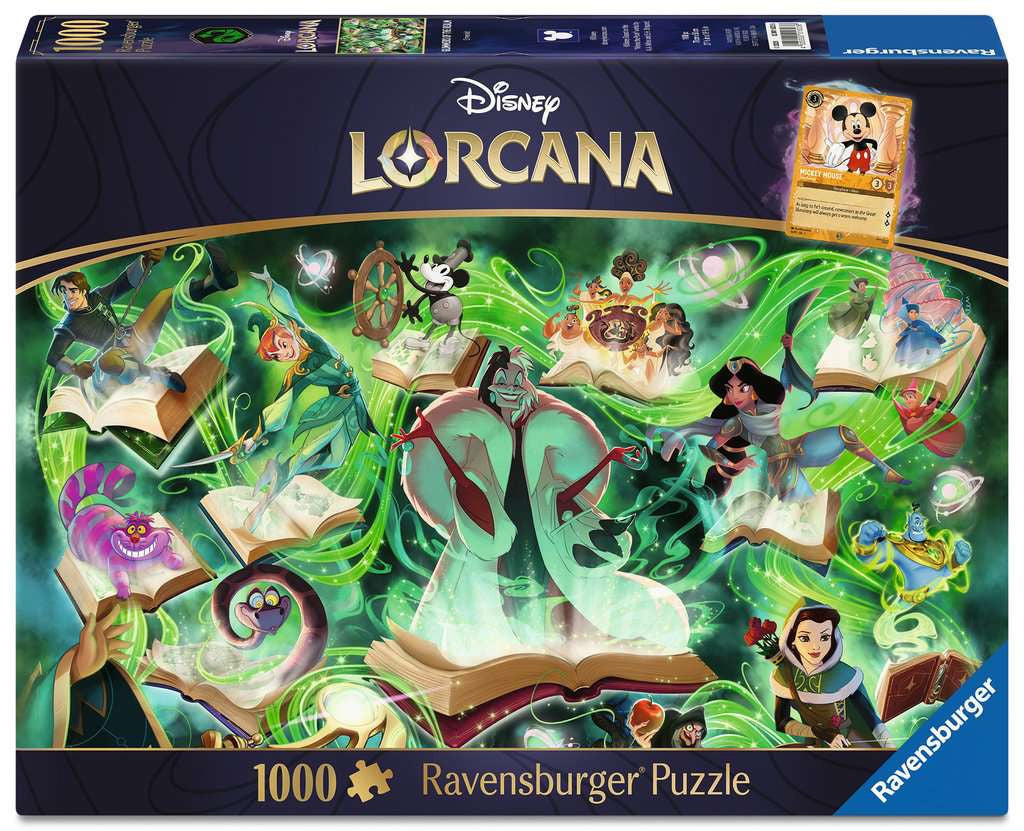 Puzzel 1000 stukjes - Disney Lorcana: Glimmers of the Realm, Emerald