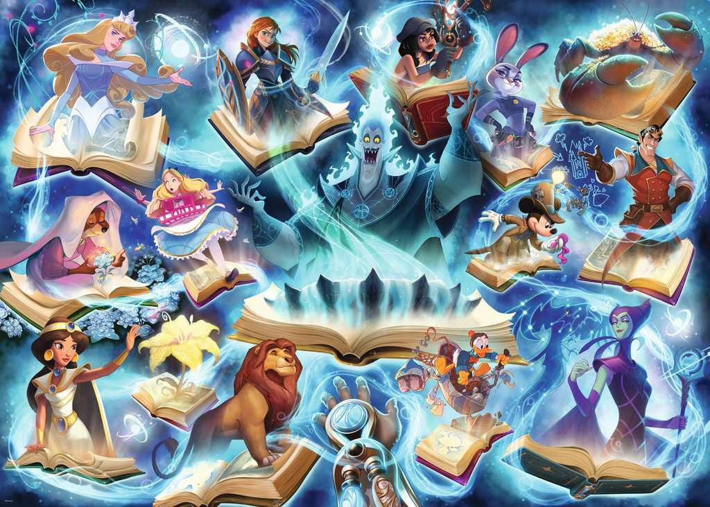 Puzzel 1000 stukjes - Disney Lorcana: Glimmers of the Realm, Sapphire