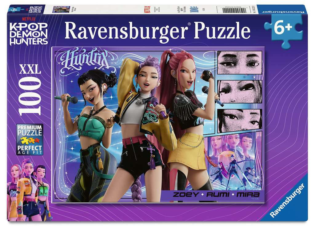 Kinderpuzzel 100 XXL stukjes - KPop Demon Hunters