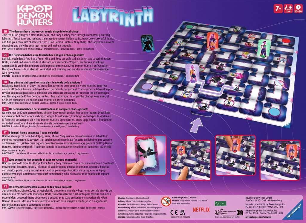 Labyrint KPop Demonenjagers - Bordspel van 7 jaar