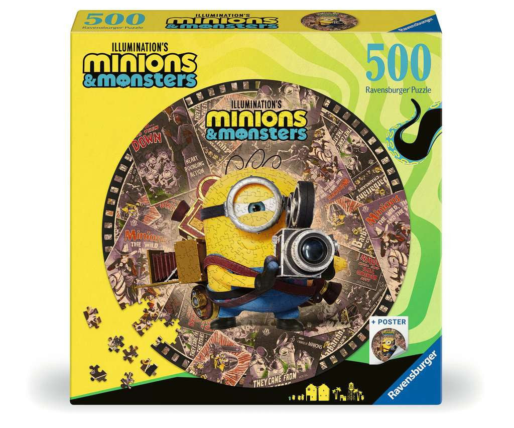Ronde puzzel 500 stukjes - Minions: Keep it Classy
