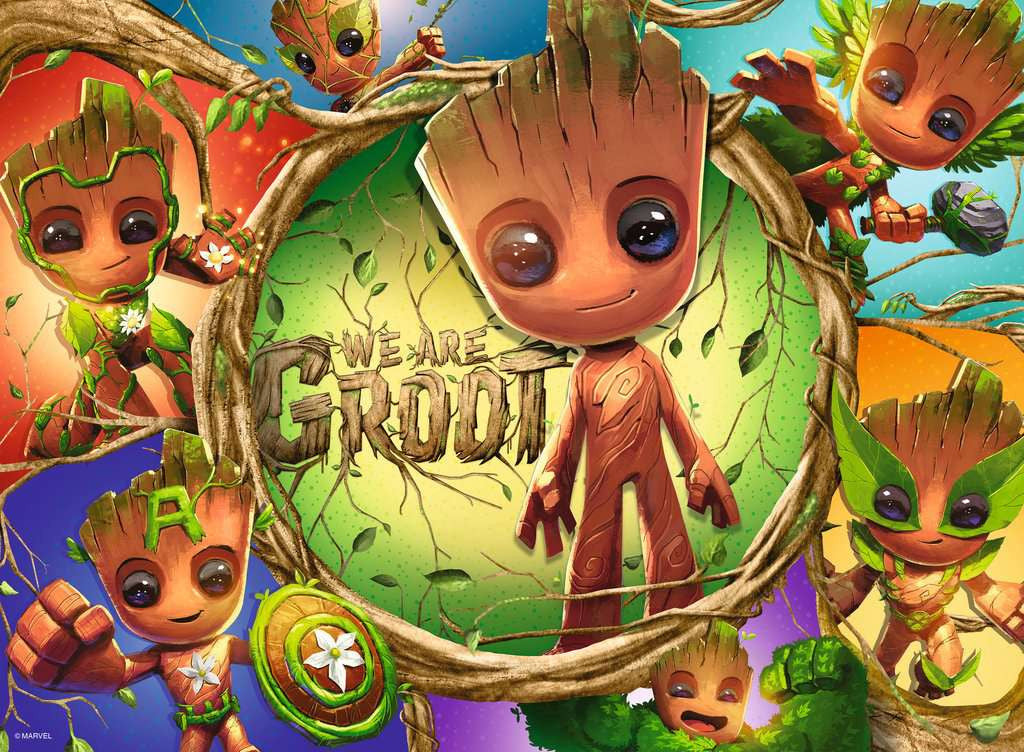 Kinderpuzzel 100 XXL stukjes - Marvel Groot