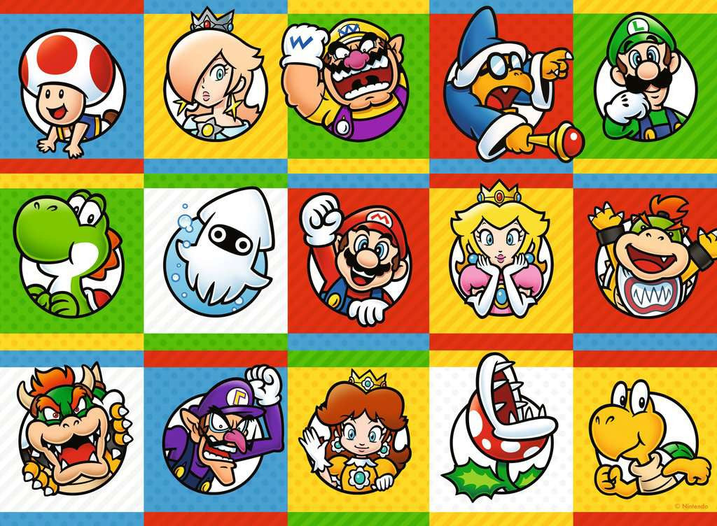 Kinderpuzzel 200 XXL stukjes - Super Mario