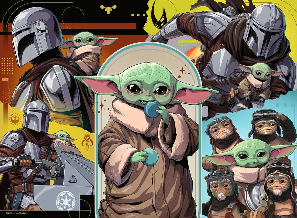 Kinderpuzzel 100 XXL stukjes - The Mandalorian & Grogu