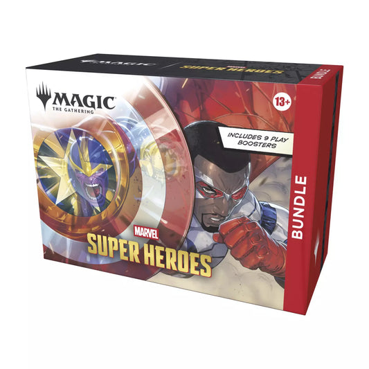 Magic: The Gathering Marvel Super Heroes Bundle met negen Play Boosters en accessoires