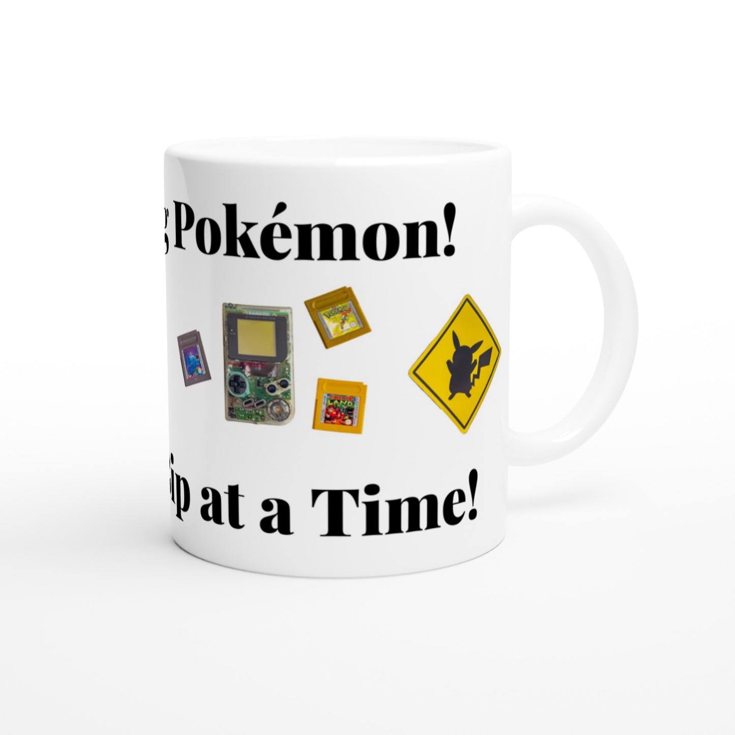 Mastering Pokémon, One Sip at a Time! Witte keramische mok