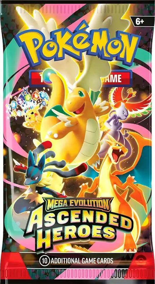 Pokémon TCG Mega Evolution Ascended Heroes boosterpakje, Engelstalig