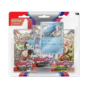 Scarlet & Violet: Dondozo 3-Pack Blister (Enkel afhalen in Temse - Geen Verzending)