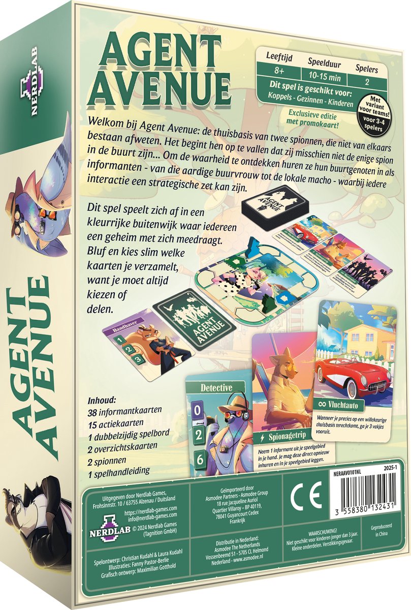 Agent Avenue - Kaartspel van 8 jaar - NL