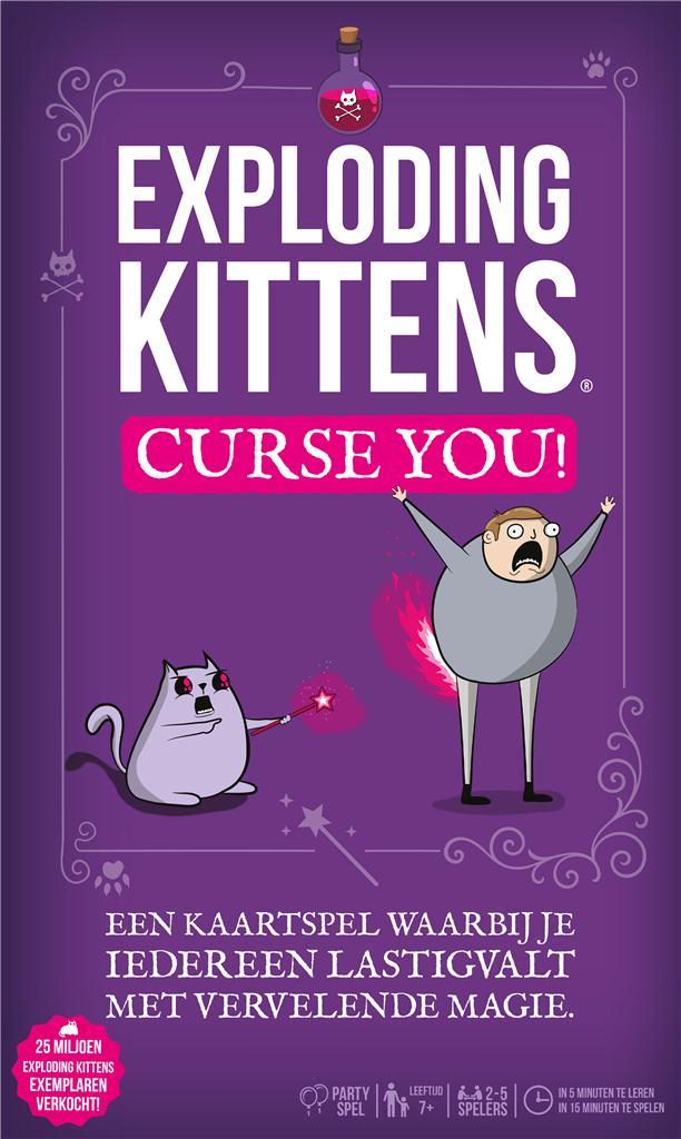 Exploding Kittens: Curse You! - Kaartspel van 7 jaar - NL