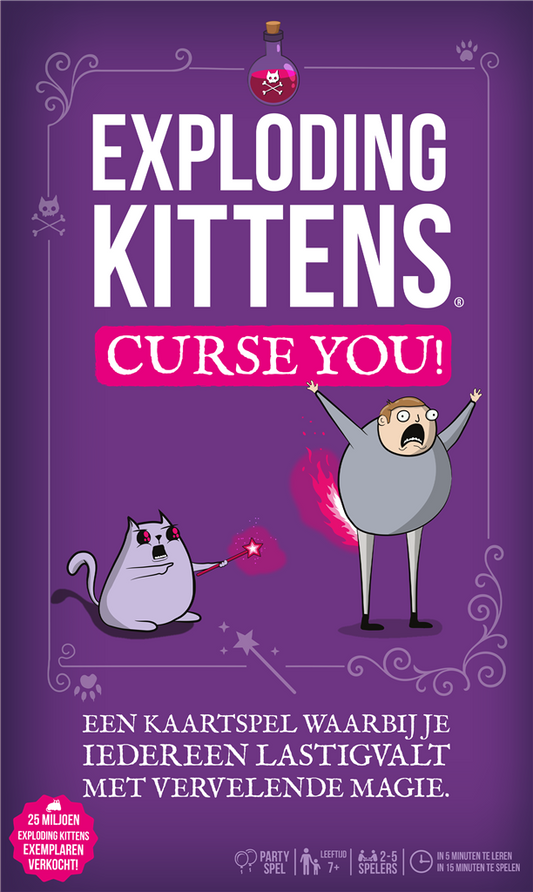 Exploding Kittens: Curse You! - Kaartspel van 7 jaar