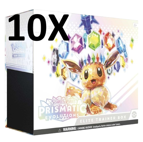 Pokémon TCG Prismatic Evolutions Elite Trainer Box CASE Preoder - verwachte Release date 17 januari 2025