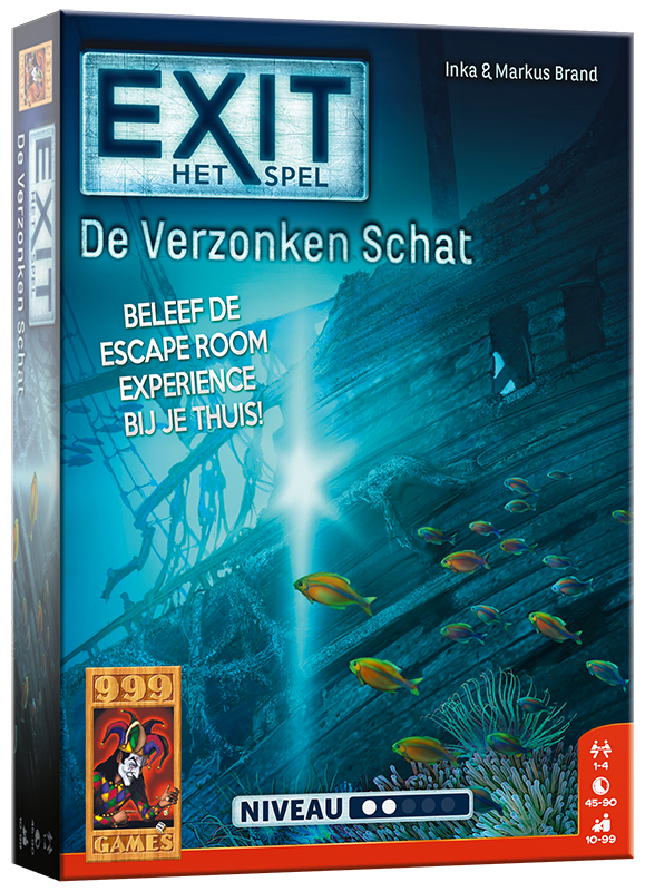 EXIT - De Verzonken Schat - escaperoomspel van 999 Games (NL)