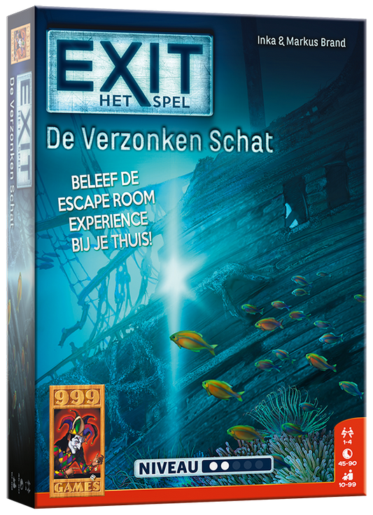 EXIT - De Verzonken Schat - escaperoomspel van 999 Games (NL)