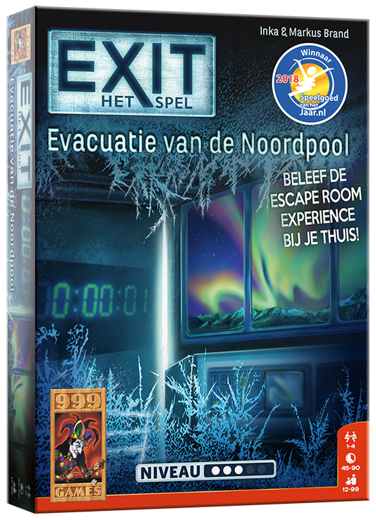 EXIT - Evacuatie van de Noordpool - escaperoomspel van 999 Games (NL)
