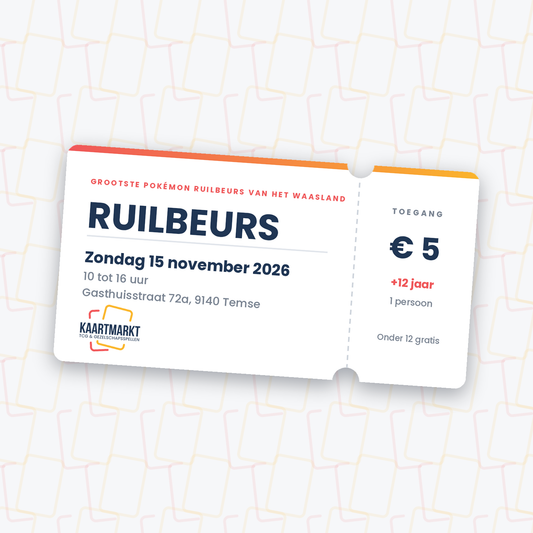 Inkomticket Ruilbeurs 15 november 2026 (+12 jaar)
