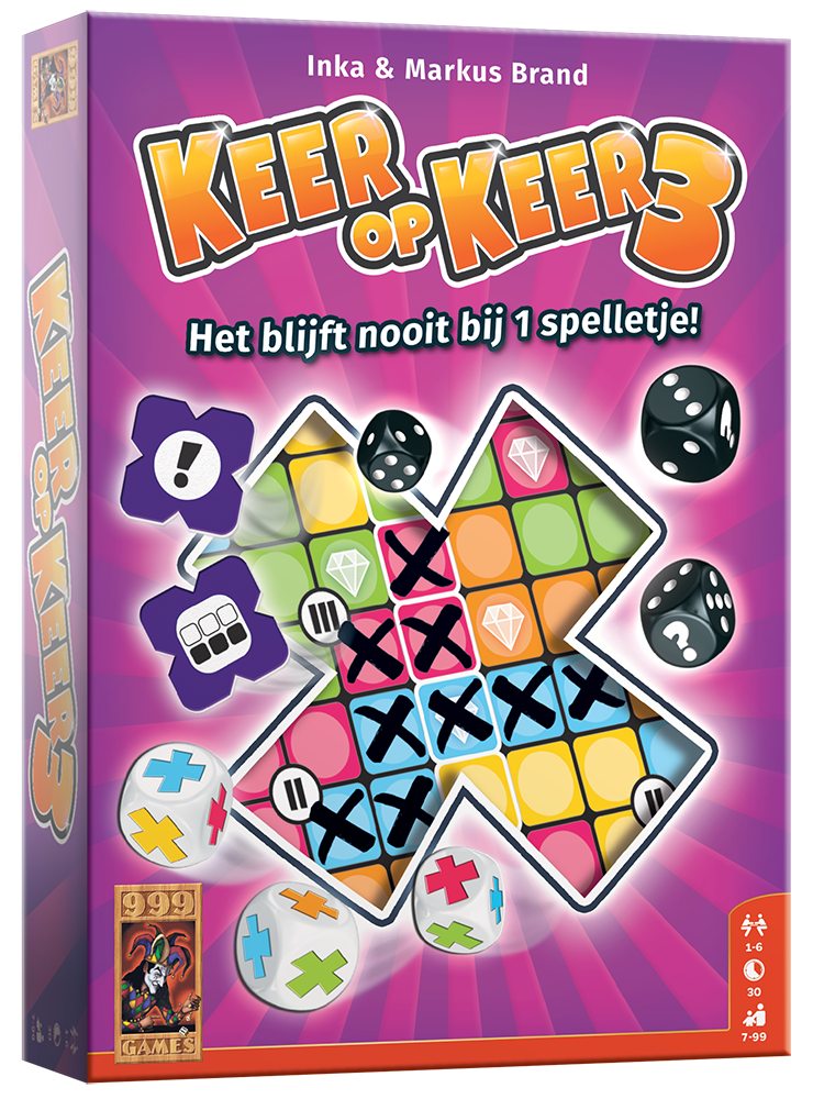 Keer op Keer 3 - dobbelspel van 999 Games (NL)