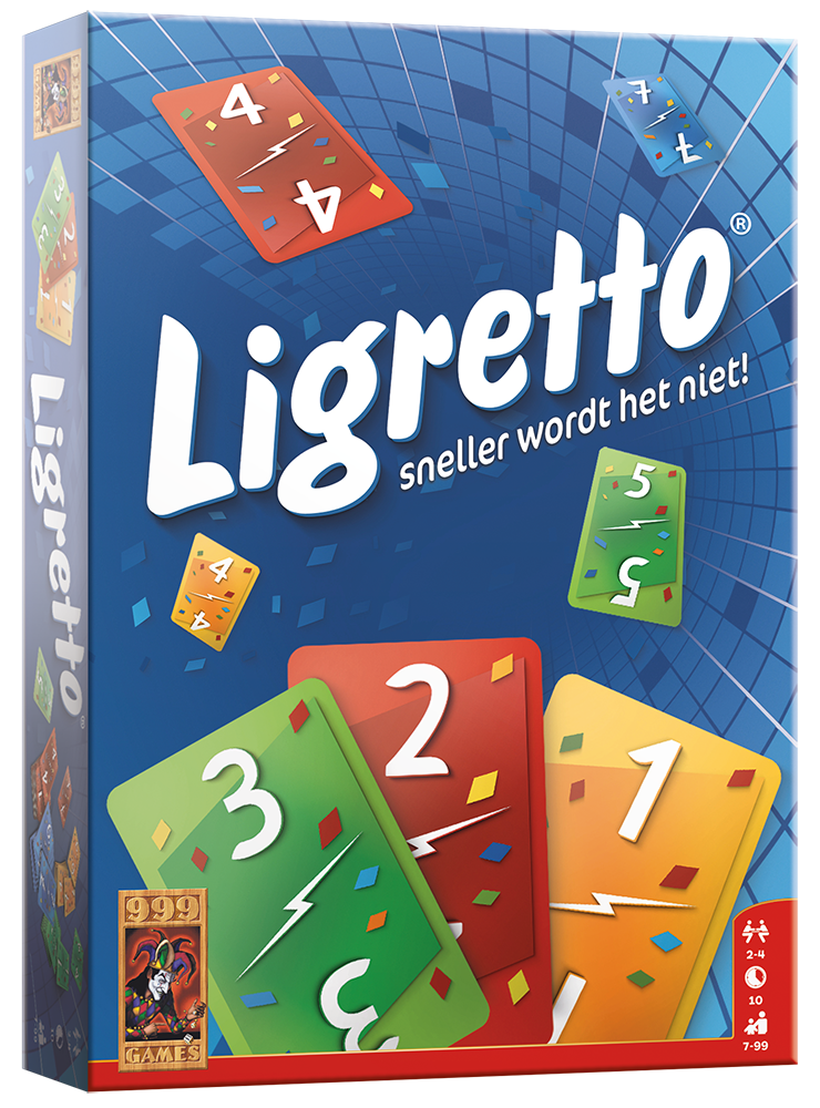 Ligretto Blauw - kaartspel van 999 Games (NL)