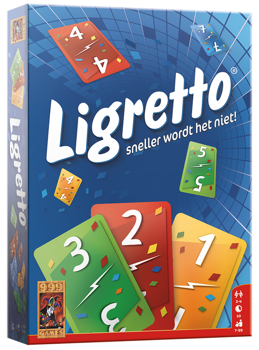 Ligretto Blauw - kaartspel van 999 Games (NL)
