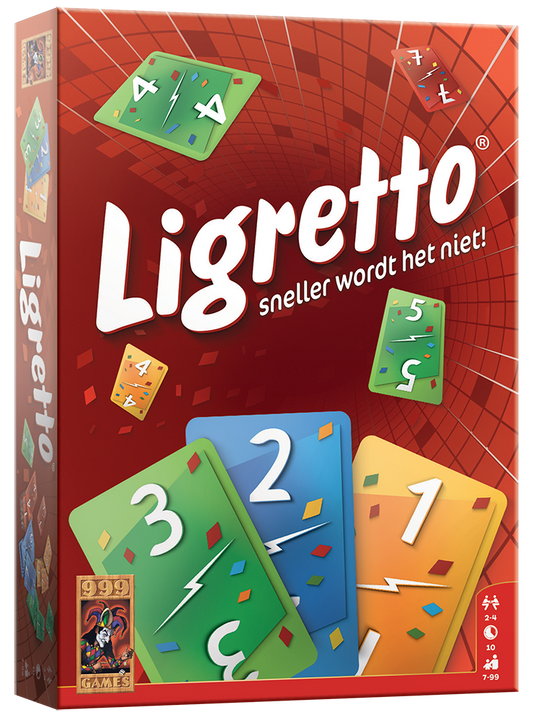 Ligretto Rood - kaartspel van 999 Games (NL)