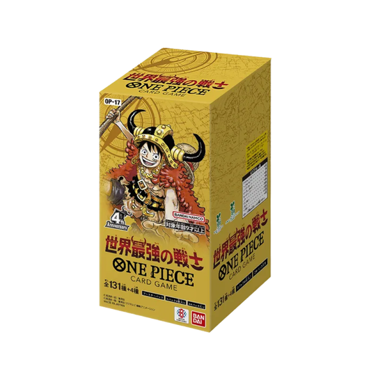 One Piece Card Game: OP-17 The World's Strongest Warriors - Booster Box met 24 packs, Japanse editie