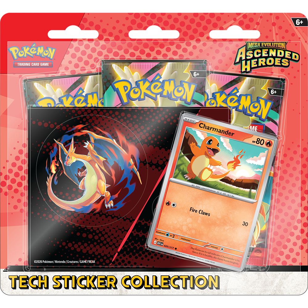 Pokémon Ascended Heroes - Tech Sticker Collection: Charmander - ENKEL AFHALEN IN TEMSE